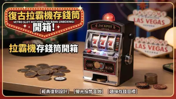 拉霸機存錢筒開箱