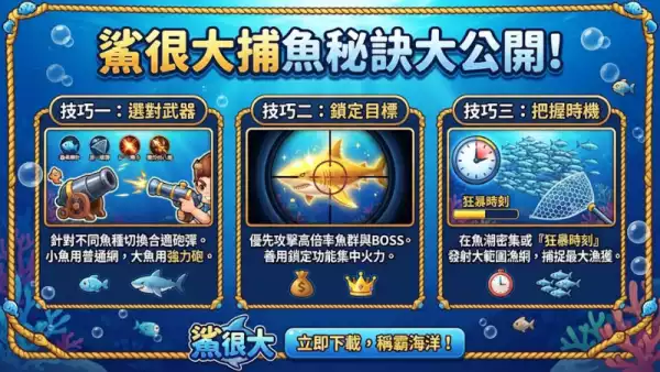 鯊很大捕魚秘訣大公開！