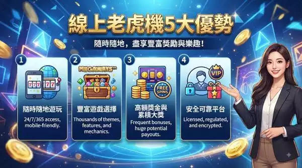 線上老虎機5大優勢