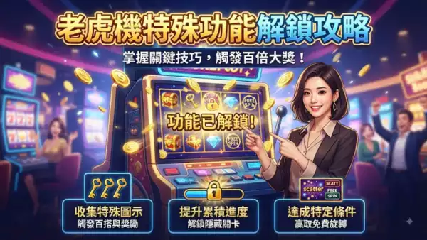 老虎機特殊功能解鎖攻略