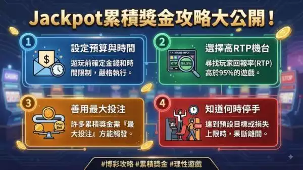 Jackpot累積獎金攻略大公開!掌握這些技巧讓你離頭獎更近一步