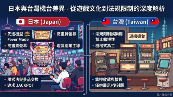 日本與台灣機台差異