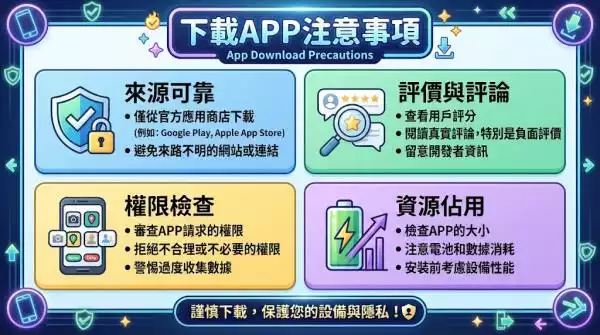 下載APP注意事項