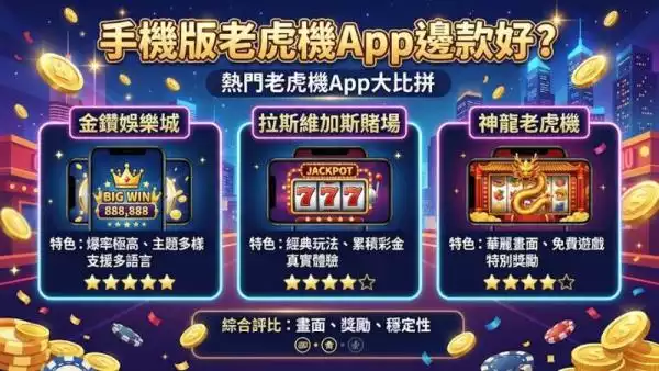 手機版老虎機App邊款好?2026年最新推薦同分析