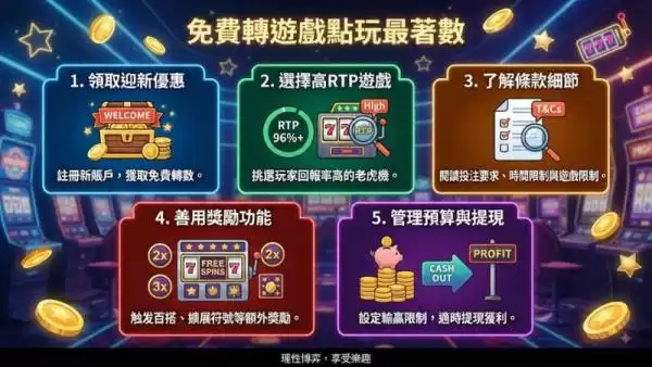 免費轉遊戲點玩最著數?掌握呢幾個老虎機技巧即刻提升勝率!