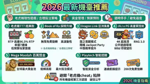 2026最新機臺推薦