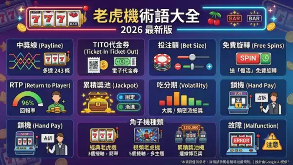 老虎機術語大全