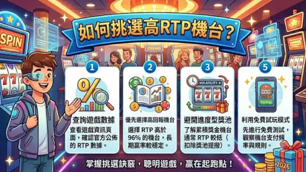 如何挑選高RTP機台?掌握這些關鍵技巧讓你玩角子機更聰明!
