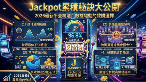 Jackpot累積秘訣大公開！掌握這些技巧讓你的老虎機獎金翻倍