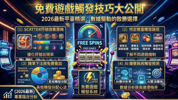 免費遊戲觸發技巧大公開！掌握這些訣竅讓你在老虎機爽賺免費旋轉