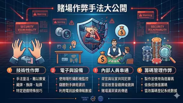 賭場作弊手法大公開：從澳門賭場到拉斯維加斯的暗黑技巧