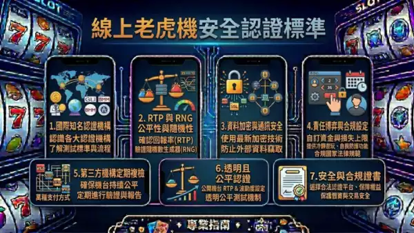 線上老虎機安全認證標準