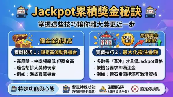 Jackpot累積獎金秘訣
