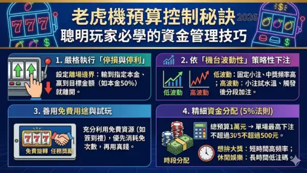 老虎機預算控制秘訣
