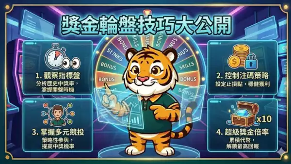 獎金輪盤技巧大公開:掌握老虎機高賠率關鍵
