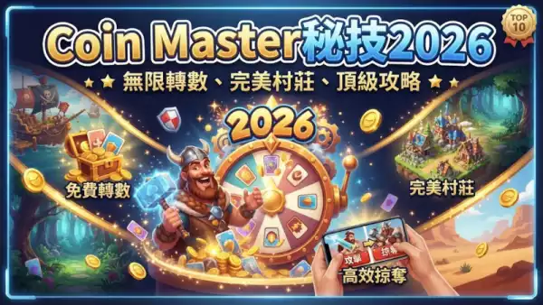 Coin Master秘技2026:免費旋轉、能量同村莊升級全攻略