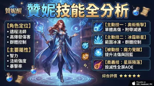 贊妮技能全分析：掌握這位角色的核心玩法與實戰技巧